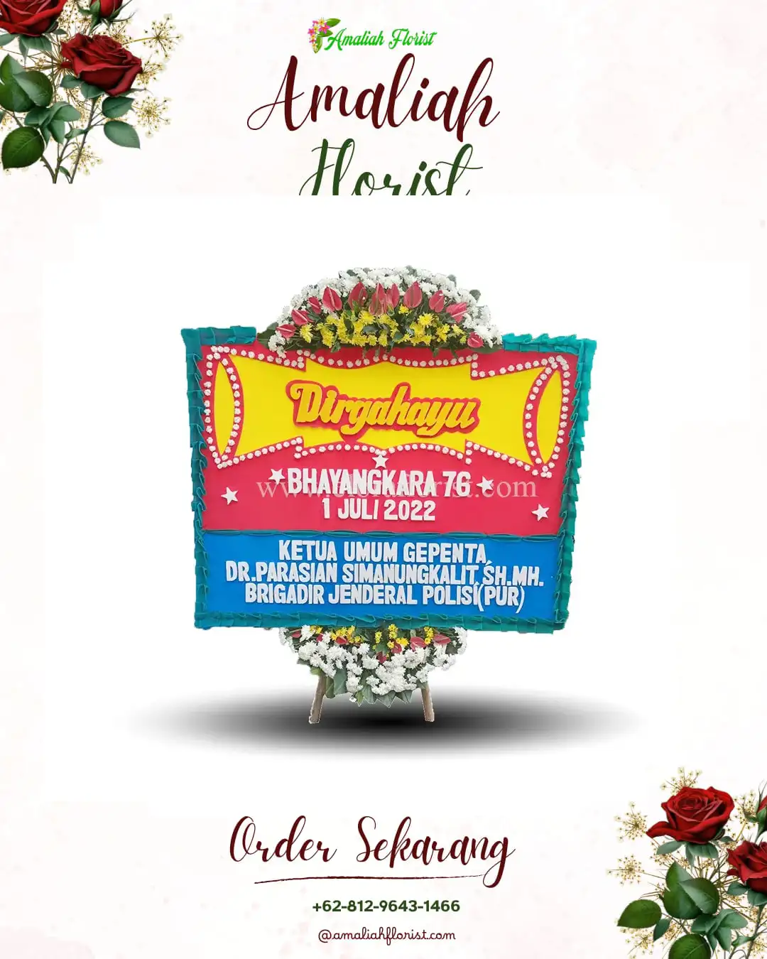 Papan Bunga HUT Ulang Tahun Giritontro